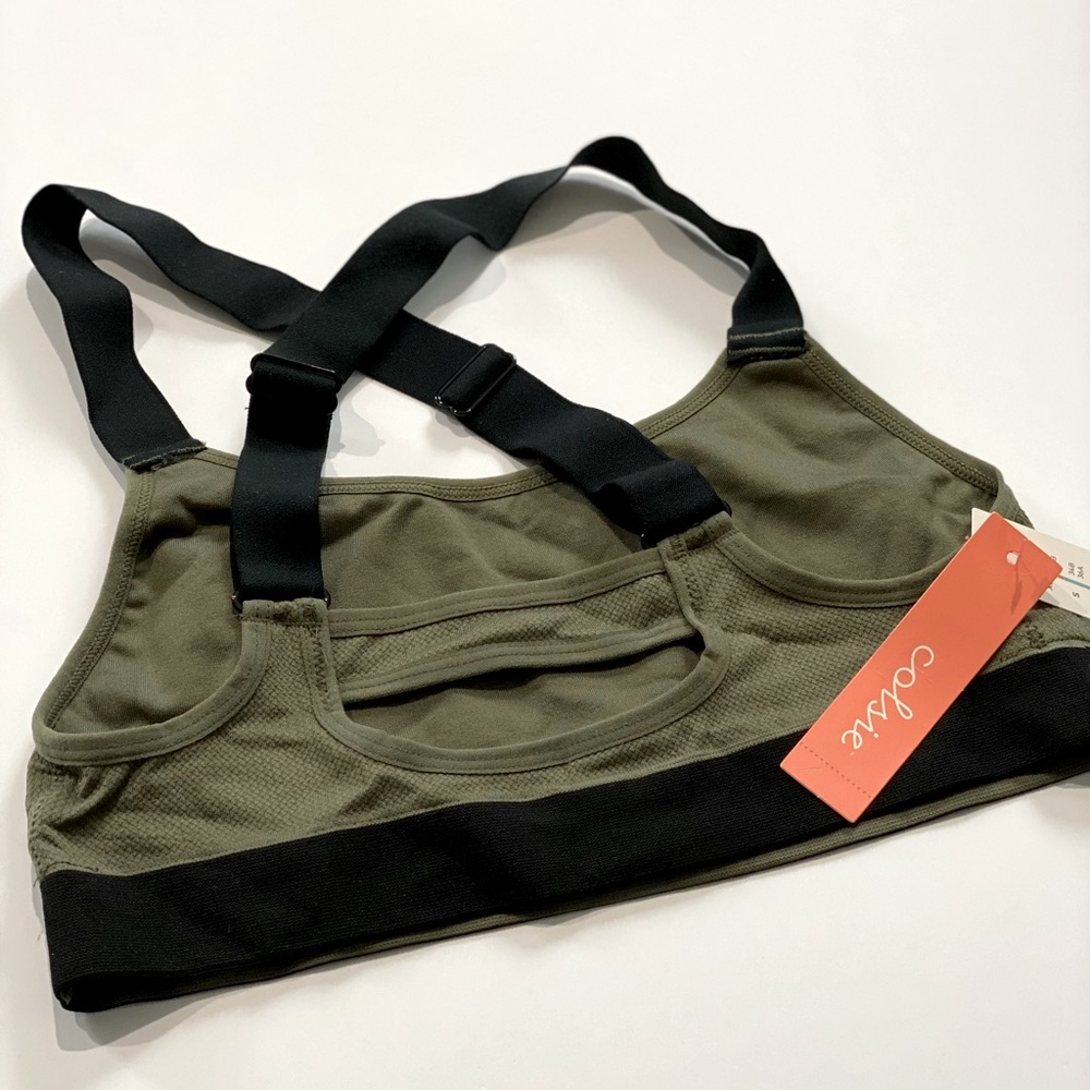 NWT olive sports bra
